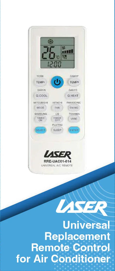 Laser Universal Air Conditioner Remote Control - Mekamart Australia