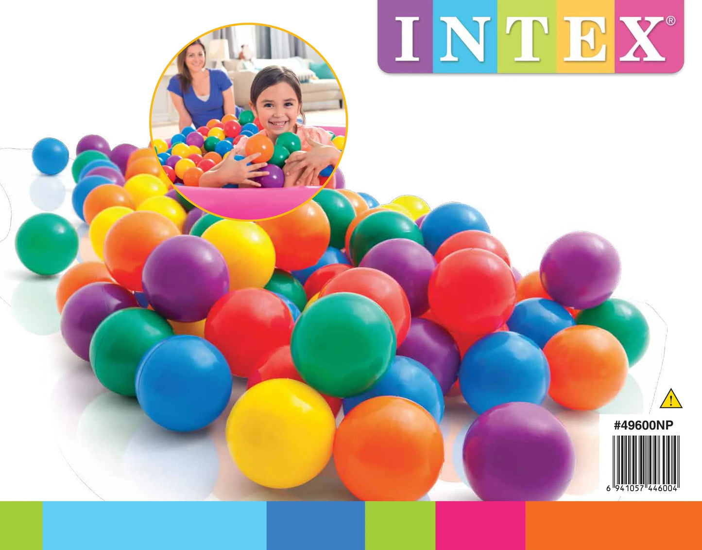 Intex Fun Ballz - 100 Count 49600 - Mekamart Australia