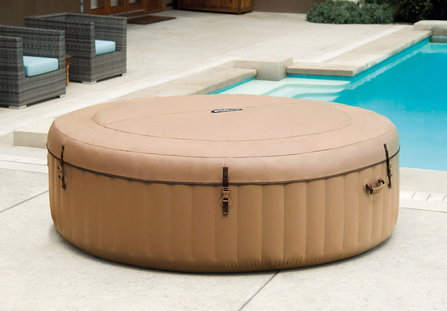 Intex PureSpa Bubble Massage 6 Person Spa 28428