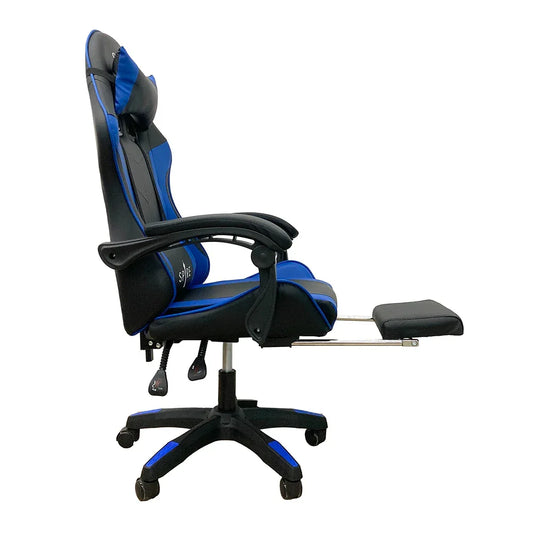 Spire Zinc Adjustable Gaming/Office Chair Blue And Black - 813F - Mekamart Australia