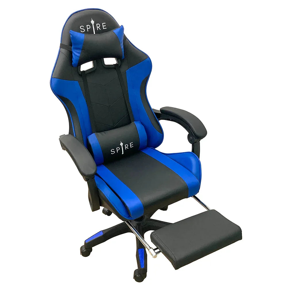 Spire Zinc Adjustable Gaming/Office Chair Blue And Black - 813F - Mekamart Australia