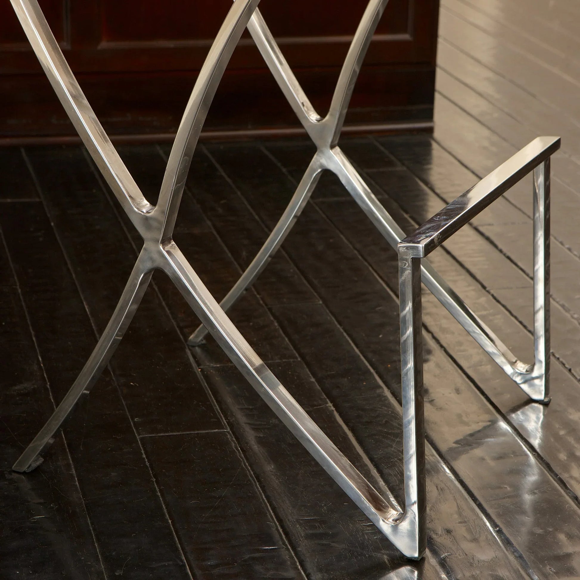 Pandora Bonded Leather & Steel Bar Stool in Black - Mekamart Australia