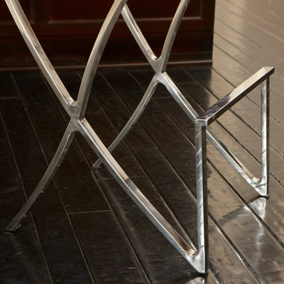 Pandora Bonded Leather & Steel Bar Stool in Black - Mekamart Australia