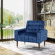 Lewisham Navy Blue Tufted Velvet Armchair - Mekamart Australia