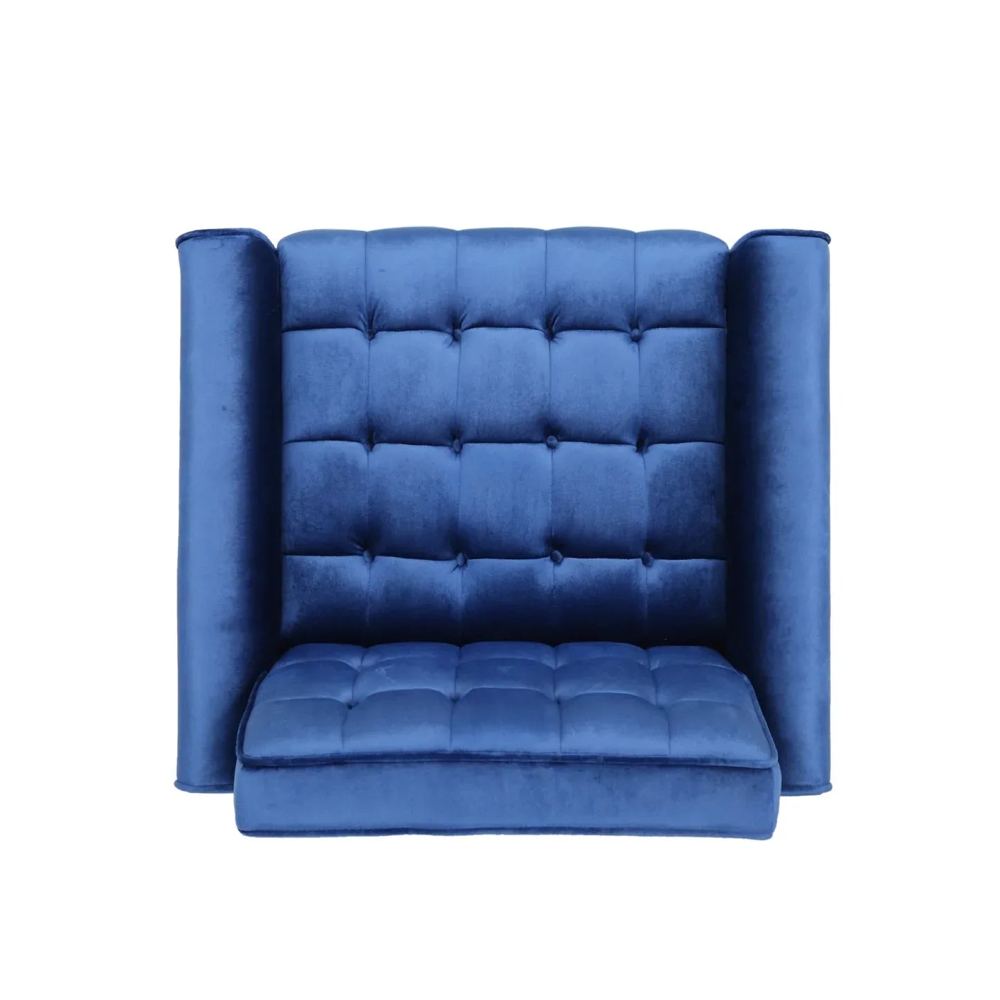 Lewisham Navy Blue Tufted Velvet Armchair - Mekamart Australia