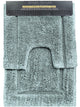 2 Piece 2200 GSM Tufted Gray Mist Bath Mat Set by Renee Taylor - Mekamart Australia