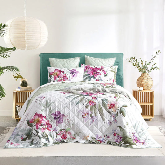 Kashmir Quilted Reversible Queen/King Coverlet Set by Renee Taylor - Mekamart Australia