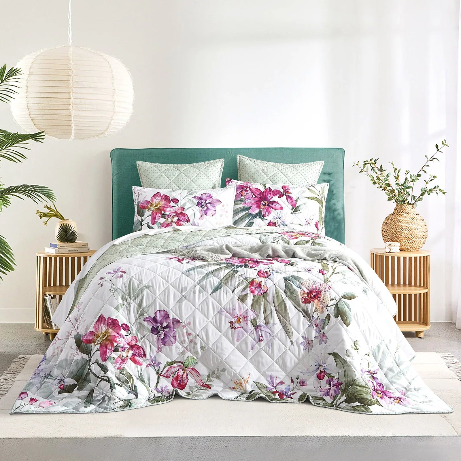 Kashmir Quilted Reversible Super King Coverlet Set by Renee Taylor - Mekamart Australia