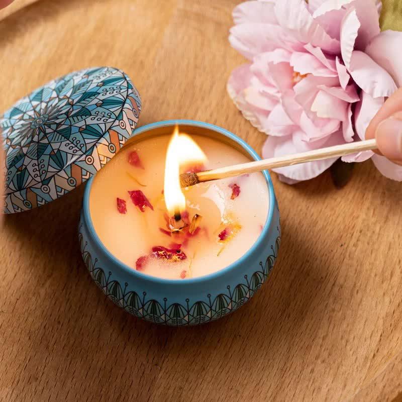 4 Pack Scented Candles Gifts for Women: Aromatherapy Candle Set, Soy Candles for Home Scented, Up to 120H Burning, Candle Gift Set for Bath Meditation Birthday, Diwali, Thanksgiving, Christmas Gifts - Mekamart Australia