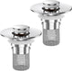 Bathroom Sink Drain Strainer,(2PCS) Pop-up Sink Drain Strainer with Removable Stainless Steel Strainer Basket Hair Catcher, Bathroom Sink Strainer for Bathroom Sink Stopper Replacement