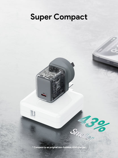 AUKEY PA-C2 Comet 45W PD Fast Wall Charger GaN USB-C