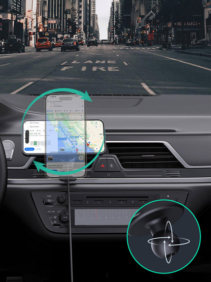 AUKEY HD-MC13A MagFusion Dash Pro Qi2 Active Cooling Wireless Charging Phone Mount