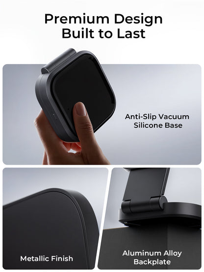 AUKEY LC-MC211 MagFusion L Qi2 Foldable 2 In 1 Magnetic Wireless Charger