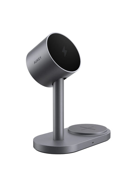 AUKEY LC-MC213 Qi2.2 MagFusion 2X 2-in-1 Magnetic Wireless Charger