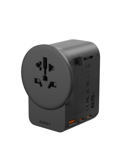 AUKEY PA-TA11A GlobeMate 65W GaN Universal Adapter with USB Ports