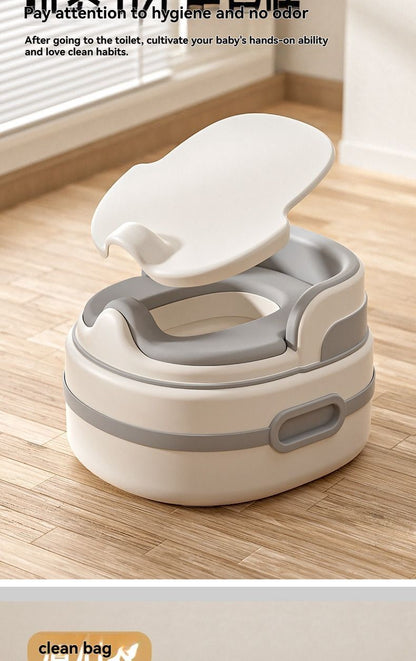 children's toilet, multifunctional potty, kids bathroom accessory, toilet training aid, Zibang children's toilet, toddler potty, Australian potty training - Gray - Size Hard seat cushion