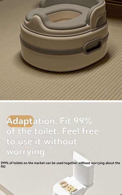 children's toilet, multifunctional potty, kids bathroom accessory, toilet training aid, Zibang children's toilet, toddler potty, Australian potty training - Gray - Size Soft cushion