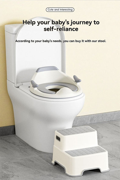 baby portable toilet seat, potty training, no installation, splash proof, hanging storage, travel potty seat, toddler toilet training seat - Camel - Size Soft cushion