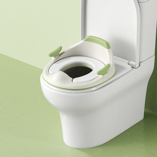 baby portable toilet seat, potty training, no installation, splash proof, hanging storage, travel potty seat, toddler toilet training seat - Green - Size Soft cushion