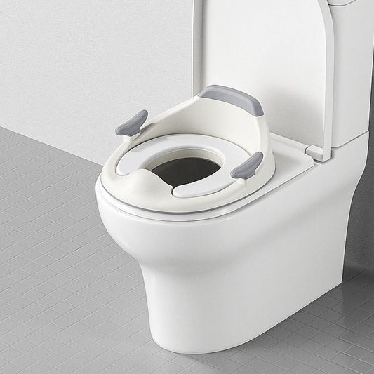 baby portable toilet seat, potty training, no installation, splash proof, hanging storage, travel potty seat, toddler toilet training seat - Gray - Size Soft cushion