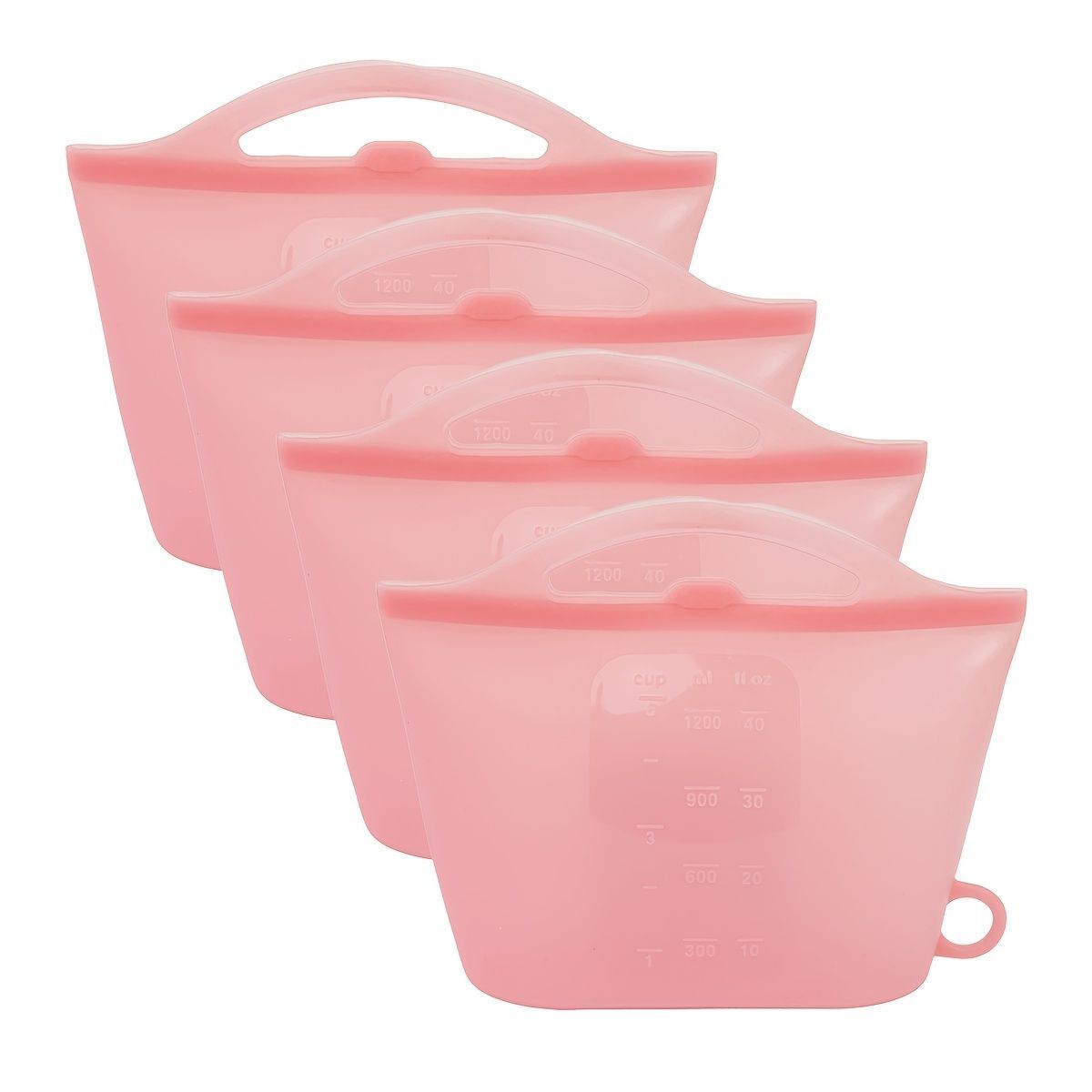 food-grade silicone, sealing strips, leak-proof, airtight seal, silicone lid covers, reusable food storage, Australian kitchen, dishwasher safe, non-toxic, temperature resistant, fridge organisation, travel storage, office lunchbox - Green - Size 1200ml-4