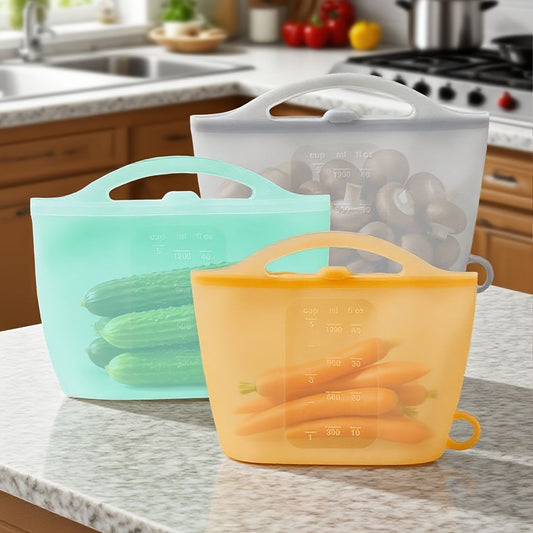 food-grade silicone, sealing strips, leak-proof, airtight seal, silicone lid covers, reusable food storage, Australian kitchen, dishwasher safe, non-toxic, temperature resistant, fridge organisation, travel storage, office lunchbox - Pink - Size 1200ml-4p