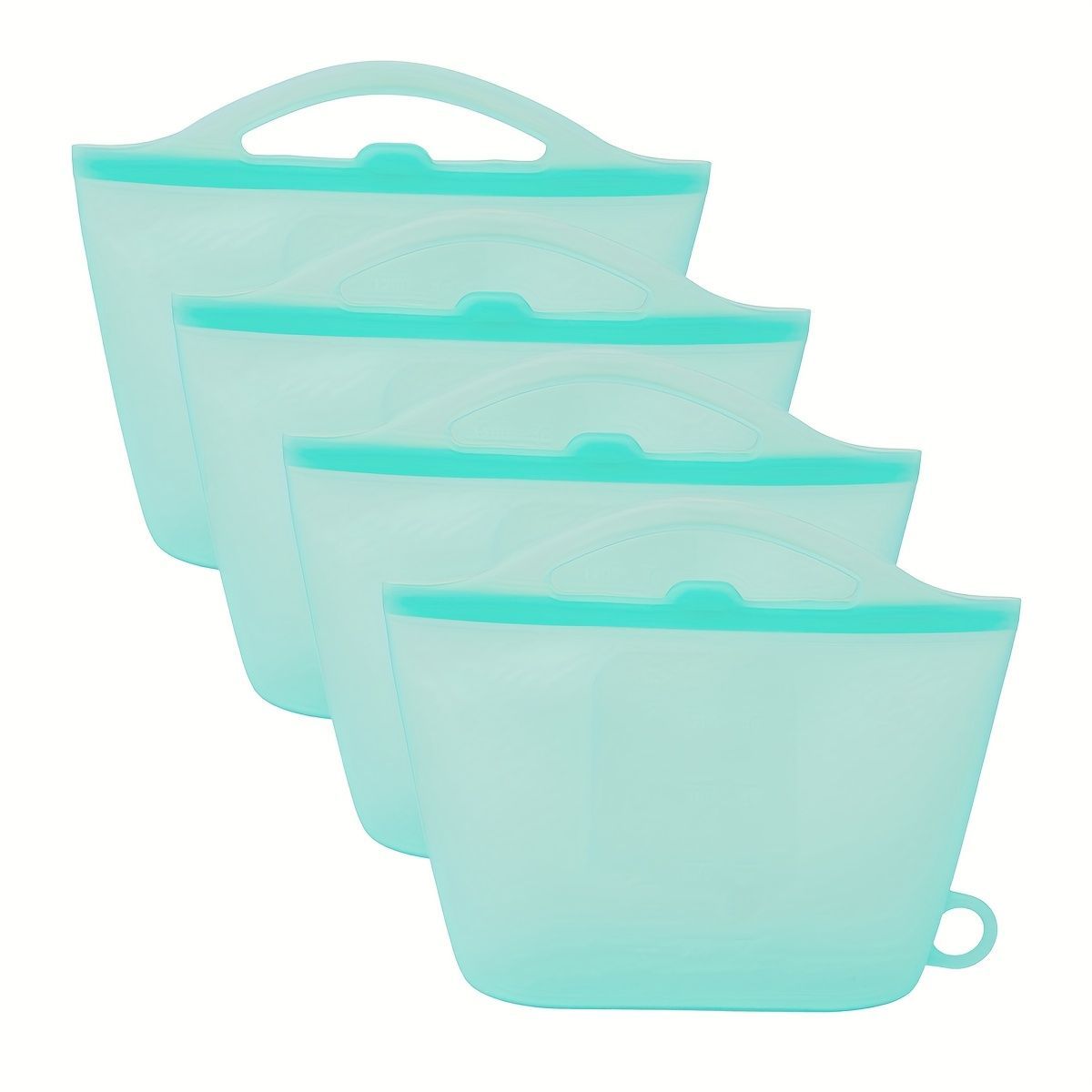 food-grade silicone, sealing strips, leak-proof, airtight seal, silicone lid covers, reusable food storage, Australian kitchen, dishwasher safe, non-toxic, temperature resistant, fridge organisation, travel storage, office lunchbox - Pink - Size 1200ml-4p