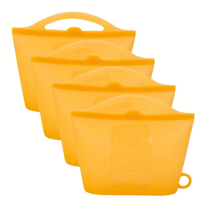 food-grade silicone, sealing strips, leak-proof, airtight seal, silicone lid covers, reusable food storage, Australian kitchen, dishwasher safe, non-toxic, temperature resistant, fridge organisation, travel storage, office lunchbox - White - Size 1200ml-4
