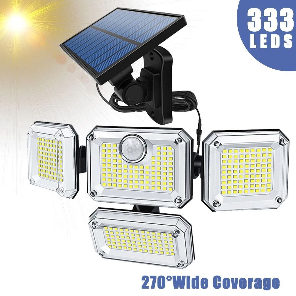 solar outdoor light, motion sensor wall light, waterproof led light, rotatable solar panel, Australian outdoor lighting, energy saving garden light, dusk to dawn light - White light - Size 1PCS