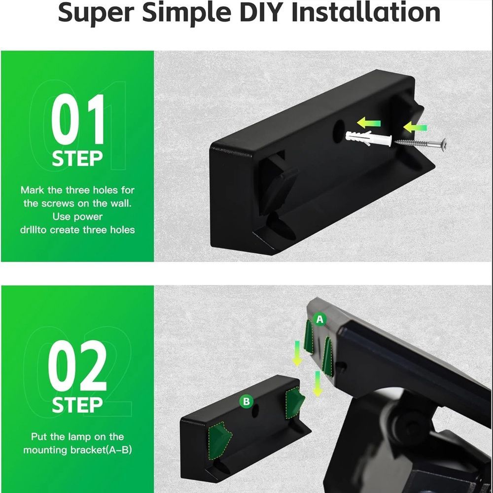 solar outdoor light, motion sensor wall light, waterproof led light, rotatable solar panel, Australian outdoor lighting, energy saving garden light, dusk to dawn light - White light - Size 2PCS