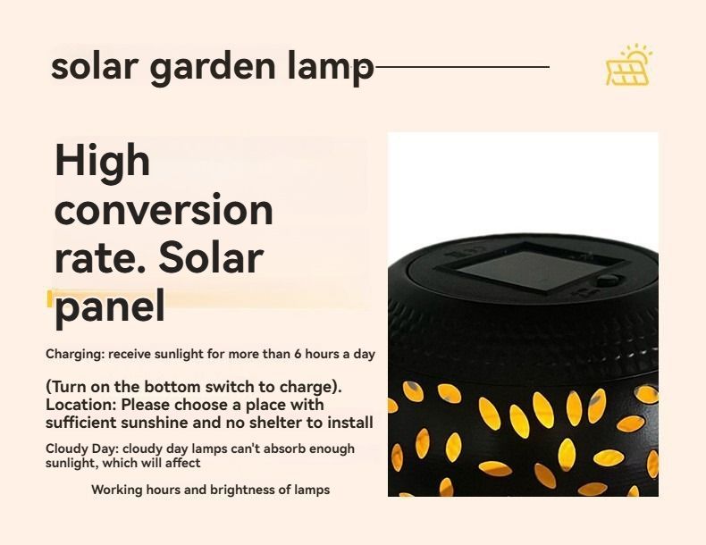 solar table lamp, outdoor metal lamp, IP65 lamp, ambient projection light, garden night light, bedroom decor lamp, party lighting, Australian outdoor decor - Black - Size 2PCS
