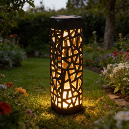 solar garden lights, outdoor waterproof lights, warm white LED pathway lights, automatic dusk to dawn lights, landscape lighting, lawn lights, patio lights, driveway lights, solar stake lights, Australian outdoor lights - White light - Size 6PCS