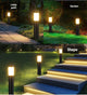 Solar Lawn Lights Stainless Steel Outdoor Lights 3-LED Garden Lights Waterproof - Silver white light - Size 2PCS