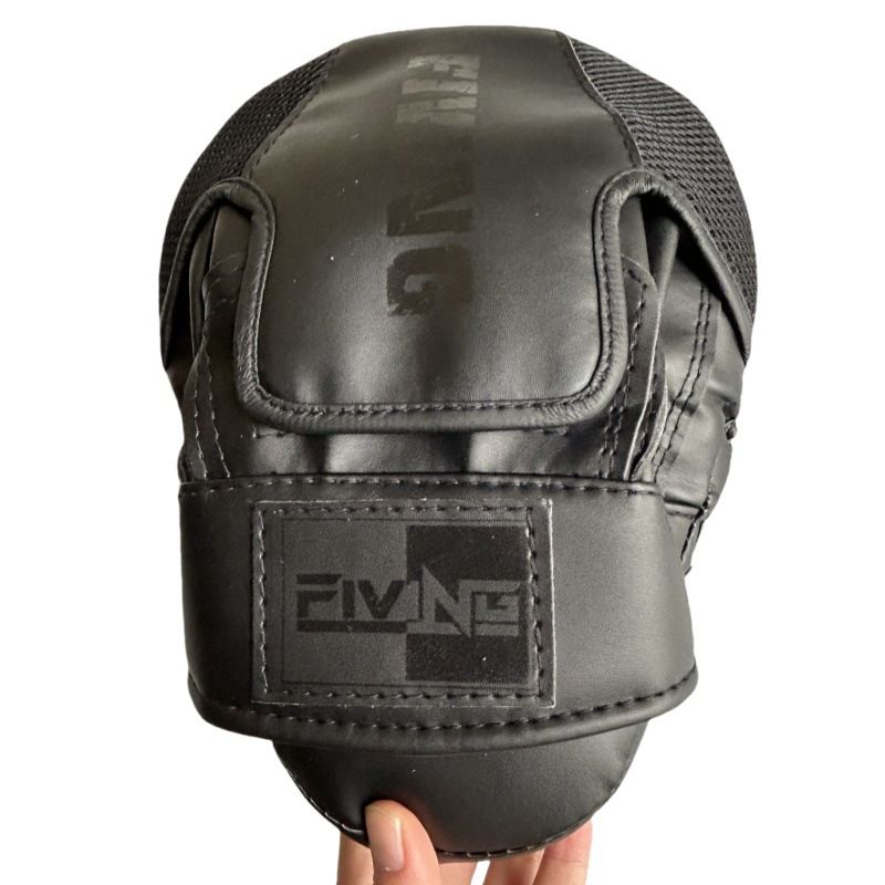 Sanda focus mitts, boxing training pads, Muay Thai mitts, adult martial arts equipment, kids boxing gloves, arc-shaped target, round training pad, striking practice, Australian martial arts - Black - Size L