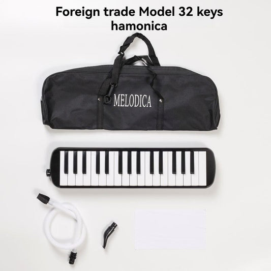 32-key melodica, 37-key melodica, student melodica, beginner melodica, musical instrument, music education, portable instrument, Australian students, classroom music - Black - Size 32
