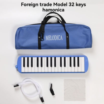 32-key melodica, 37-key melodica, student melodica, beginner melodica, musical instrument, music education, portable instrument, Australian students, classroom music - Blue - Size 37