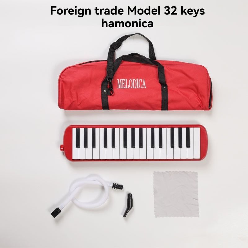 32-key melodica, 37-key melodica, student melodica, beginner melodica, musical instrument, music education, portable instrument, Australian students, classroom music - Green - Size 32