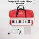 32-key melodica, 37-key melodica, student melodica, beginner melodica, musical instrument, music education, portable instrument, Australian students, classroom music - Red - Size 32