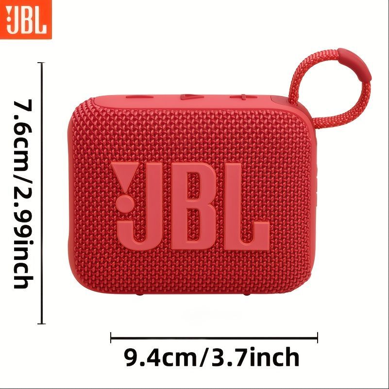 portable Bluetooth speaker, compact speaker, 7-hour playback, beach speaker, camping speaker, home speaker, outdoor speaker, long battery life, passive radiator - Red - Size IPX7