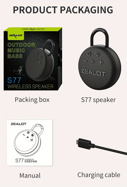 outdoor bluetooth speaker, portable speaker with subwoofer, IPX7 waterproof speaker, wireless dual speaker pairing, beach speaker, camping speaker, party speaker, Australian outdoor audio - Navy - Size IPX7-rated waterproofing