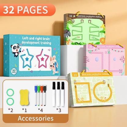 early education cards, dot to dot cards, pen control toys, toddler learning activities, 2-4 year old educational toys, write and wipe cards, fine motor skills, preschool learning resources, Australian kids toys - Multi - Size 48pages