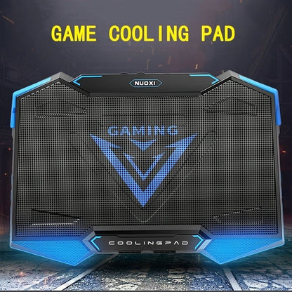 Laptop Cooling Pad Five-Core Cooling Foldable Stand Adjustable Stand Laptop - Red - Size Universal