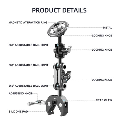 Black Silver magnetic car phone mount, car phone holder, phone mount for car, magnetic phone mount, Australian car accessories, hands-free driving, GPS phone mount, car dashboard mount