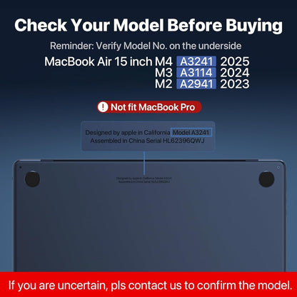 Easy On/Off Magnetic 360° Privacy Screen Filter Compatible with MacBook Air 15.3 inch (2023-2025, M2, M3, M4), Anti-Glare Laptop Privacy Screen Protector with Camera Cover - UV Blocking 90% - Model: A: 3241, A3114, A2941