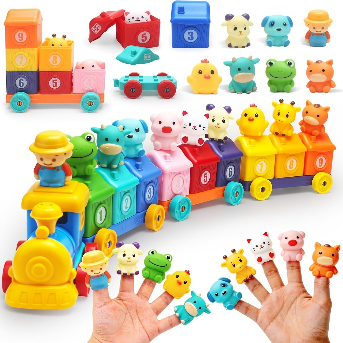 wooden toolbox, animal themed toy, building set, kids construction toy, fine motor skills, creative play, educational toy, birthday gift, Children's Day gift, Australian toy - Multi - Size set