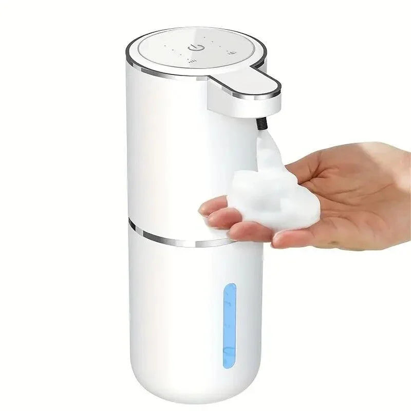 380ml touchless sensor automatic soap dispenser - wall-mounted, rechargeable lithium battery, USB charging, modern black design, suitable for bathroom and kitchen, bathroom soap dispenser | modern soap dispenser | touchless soap dispenser - Mekamart Australia