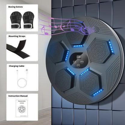 Smart Boxing Training Device: 18 Music Modes + Adaptive System + Minimalist Wall Mount, Creating a Professional-Grade Immersive Home Fitness Experience