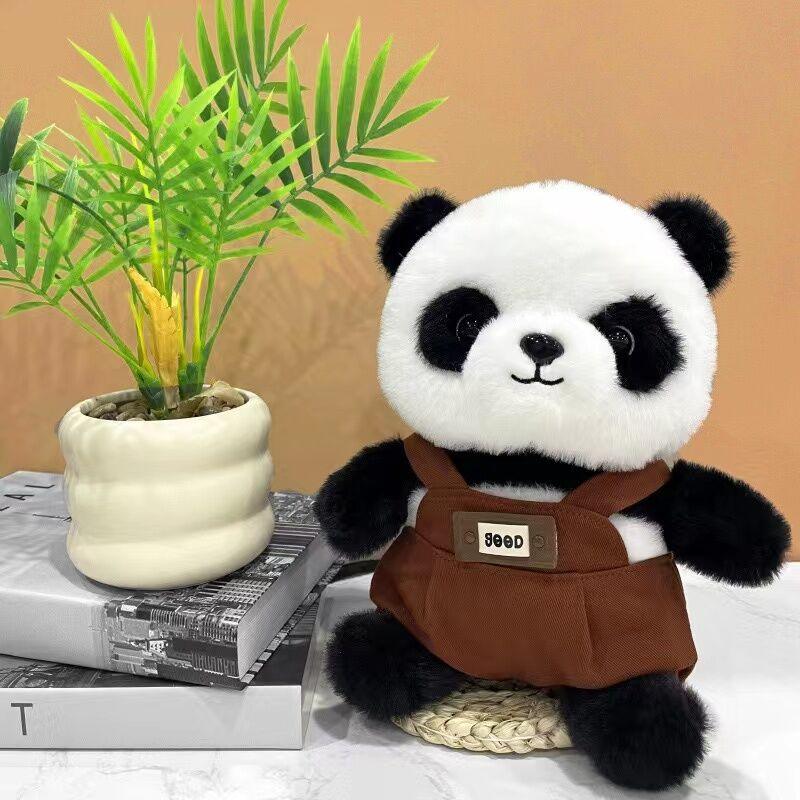 A unique Chinese panda plush toy, a simulated giant panda doll (green) - Mekamart Australia