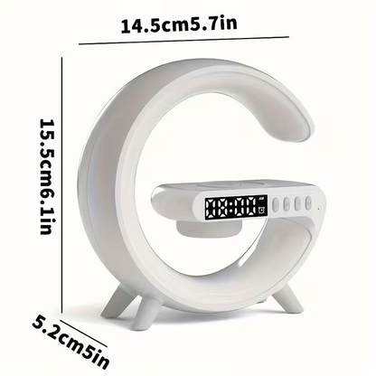 Wireless speaker with mobile phone charger; Creative ambient light night light; multi-functional music speaker suitable for teenagers and adults; bedroom bedside sound gift