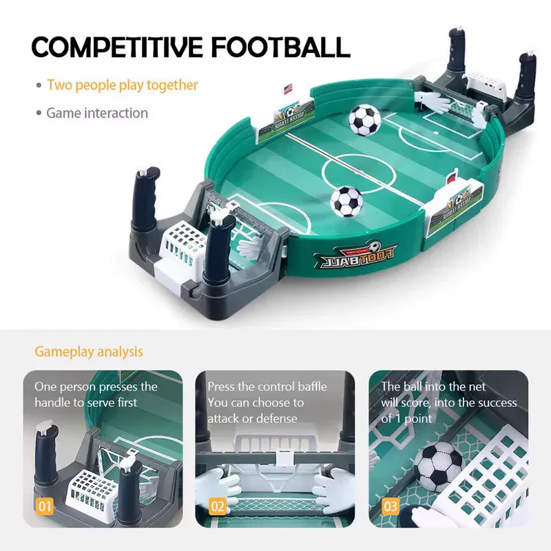 Children's interactive tabletop football game, 5 balls, educational sports tabletop toy, plastic frame, suitable for Valentine's Day, Easter and birthday gifts - Mekamart Australia